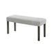 Jeny Dining Bench | Foam Padded Seat | 40" Wide Dark Gray Wood