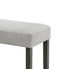 Jeny Dining Bench | Foam Padded Seat | 40" Wide Dark Gray Wood