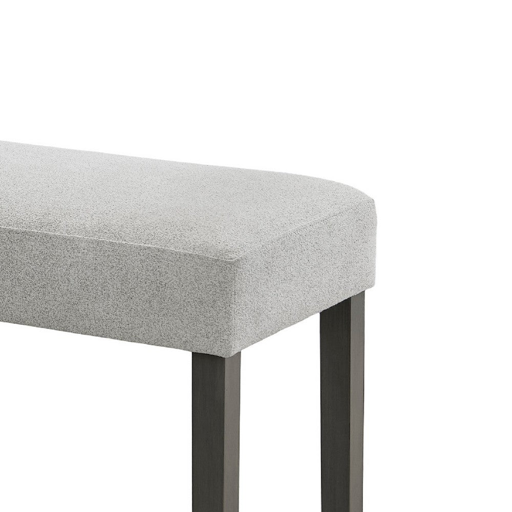 Jeny Dining Bench | Foam Padded Seat | 40" Wide Dark Gray Wood