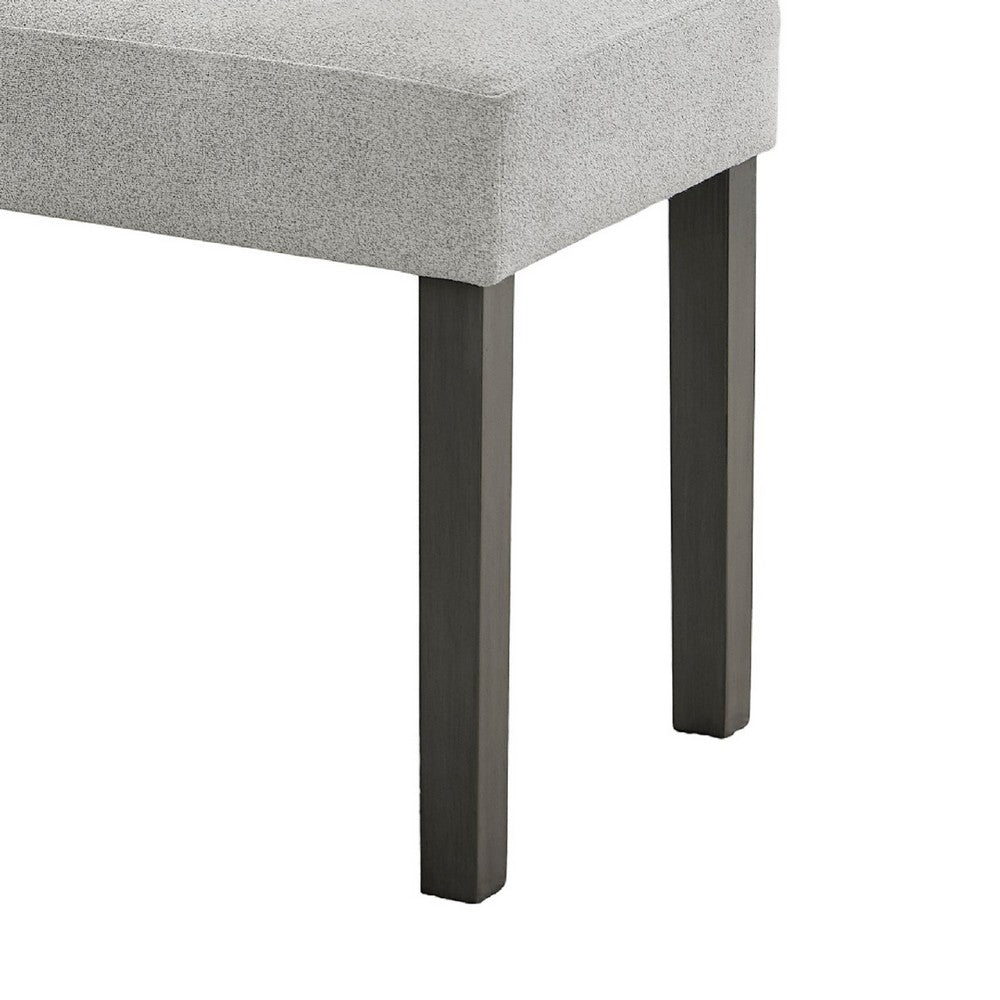 Jeny Dining Bench | Foam Padded Seat | 40" Wide Dark Gray Wood