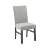 Jeny Dining Chair Set of 2 | Gray Padded Seats | Classic Parsons Design
