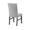 Jeny Dining Chair Set of 2 | Gray Padded Seats | Classic Parsons Design