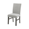 Jeny Dining Chair Set of 2 | Gray Padded Seats | Classic Parsons Design
