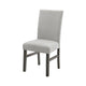 Jeny Dining Chair Set of 2 | Gray Padded Seats | Classic Parsons Design