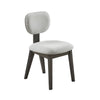 Beny Dining Chair Set of 2 | Retro Padded Seat & Low Back | Gray