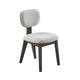 Beny Dining Chair Set of 2 | Retro Padded Seat & Low Back | Gray