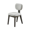 Beny Dining Chair Set of 2 | Retro Padded Seat & Low Back | Gray