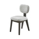 Beny Dining Chair Set of 2 | Retro Padded Seat & Low Back | Gray