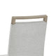Teny Dining Chair Set of 2 | Light Gray Seat | Open Rail Back | Oak Brown