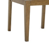 Meny Dining Chair Set of 2 | Light Gray Panel Back | Walnut Oak Brown