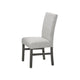 Jeny 5pc Dining Set | 60" Faux Marble Top & Gray Upholstered Chairs