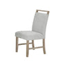 Teny 5pc Dining Set | 66" White Faux Marble Top | Light Oak Brown