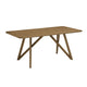 Meny 5pc Dining Set | Beige Sherpa Chairs | 70" Top | Walnut Oak Brown