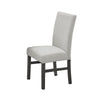 Jeny 7pc Dining Set | 60" Faux Marble Top & Gray Upholstered Chairs