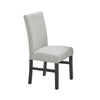 Jeny 7pc Dining Set | 60" Faux Marble Top & Gray Upholstered Chairs