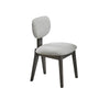 Beny 5pc Dining Set | 54" White Faux Marble Top | Dark Oak Gray