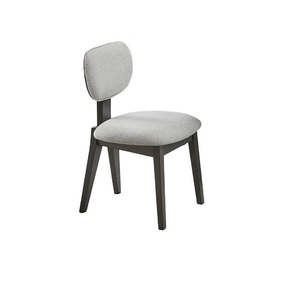 Beny 5pc Dining Set | 54" White Faux Marble Top | Dark Oak Gray