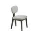 Beny 5pc Dining Set | 54" White Faux Marble Top | Dark Oak Gray