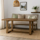 Meny 7pc Dining Table Set | 72" Top w Sled Base | Walnut Oak Brown