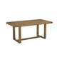 Meny 6pc Dining Table Set with Bench and Chairs | 72" | Walnut Oak Brown
