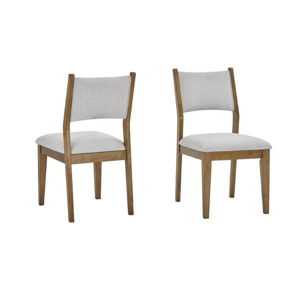 Meny 6pc Dining Table Set with Bench and Chairs | 72" | Walnut Oak Brown