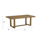 Meny Dining Table | 72" Rectangular Top | Walnut Brown Oak Sled Base