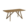 Meny Dining Table | 70" Rectangular Top | Walnut Brown Oak Cross Base