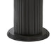 Beny Dining Table | 54" Round White Faux Marble Top | Dark Gray Oak