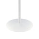 Ciry Side End Table | 18" Round Marble Glass Top | Steel Base | White