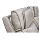 Jasi Power Reclining Loveseat w Cupholders | LED | White Leather Aire