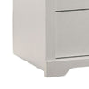 Lara Nightstand | 2 Drawers w 1 Top Open Shelf & USB Ports | White