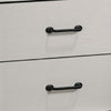 Lara Nightstand | 2 Drawers w 1 Top Open Shelf & USB Ports | White