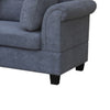 Ari 100" Sectional Sofa Set w Storage Ottoman | 2 Pillows | Gray