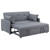 Dely Convertible Sleeper Sofa | 2 Pillows | Gray Linen Tufted Cushions 69"