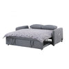 Dely Convertible Sleeper Sofa | 2 Pillows | Gray Linen Tufted Cushions 69"