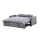 Dely Convertible Sleeper Sofa | 2 Pillows | Gray Linen Tufted Cushions 69"