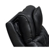 Jasi Power Reclining Sofa w Cupholders | LED | Black Leather Aire 84"