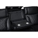 Jasi Power Reclining Sofa w Cupholders | LED | Black Leather Aire 84"