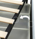 Deny Queen Storage Bed | 4 Drawers | Channel Tufted Ivory Boucle Upholstery