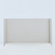 Sely Queen Size Bed with Wingback Headboard | Ivory Chenille Upholstery