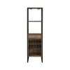 Nery Wine Rack with 1 Drawer & 3 Shelves | 69" | Weathered Oak Brown