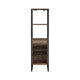 Nery Wine Rack with 1 Drawer & 3 Shelves | 69" | Weathered Oak Brown