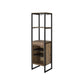 Nery Wine Rack with 1 Drawer & 3 Shelves | 69" | Weathered Oak Brown