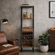 Nery Wine Rack with 1 Drawer & 3 Shelves | 69" | Weathered Oak Brown