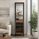 Nery Wine Rack with 1 Drawer & 3 Shelves | 69" | Weathered Oak Brown