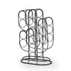 13 Bottles Countertop Wine Rack | 23" | Cactus Shaped Black Metal Frame