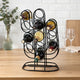 13 Bottles Countertop Wine Rack | 23" | Cactus Shaped Black Metal Frame