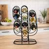 13 Bottles Countertop Wine Rack | 23" | Cactus Shaped Black Metal Frame