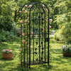 Homy Wine Rack Cabinet with Lock | Holds 35 Bottles | Black Wrought Iron