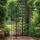 Homy Wine Rack Cabinet with Lock | Holds 35 Bottles | Black Wrought Iron